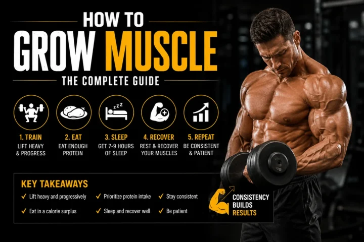 How to Grow Muscle: The Best Complete Beginner’s Guide (2026)