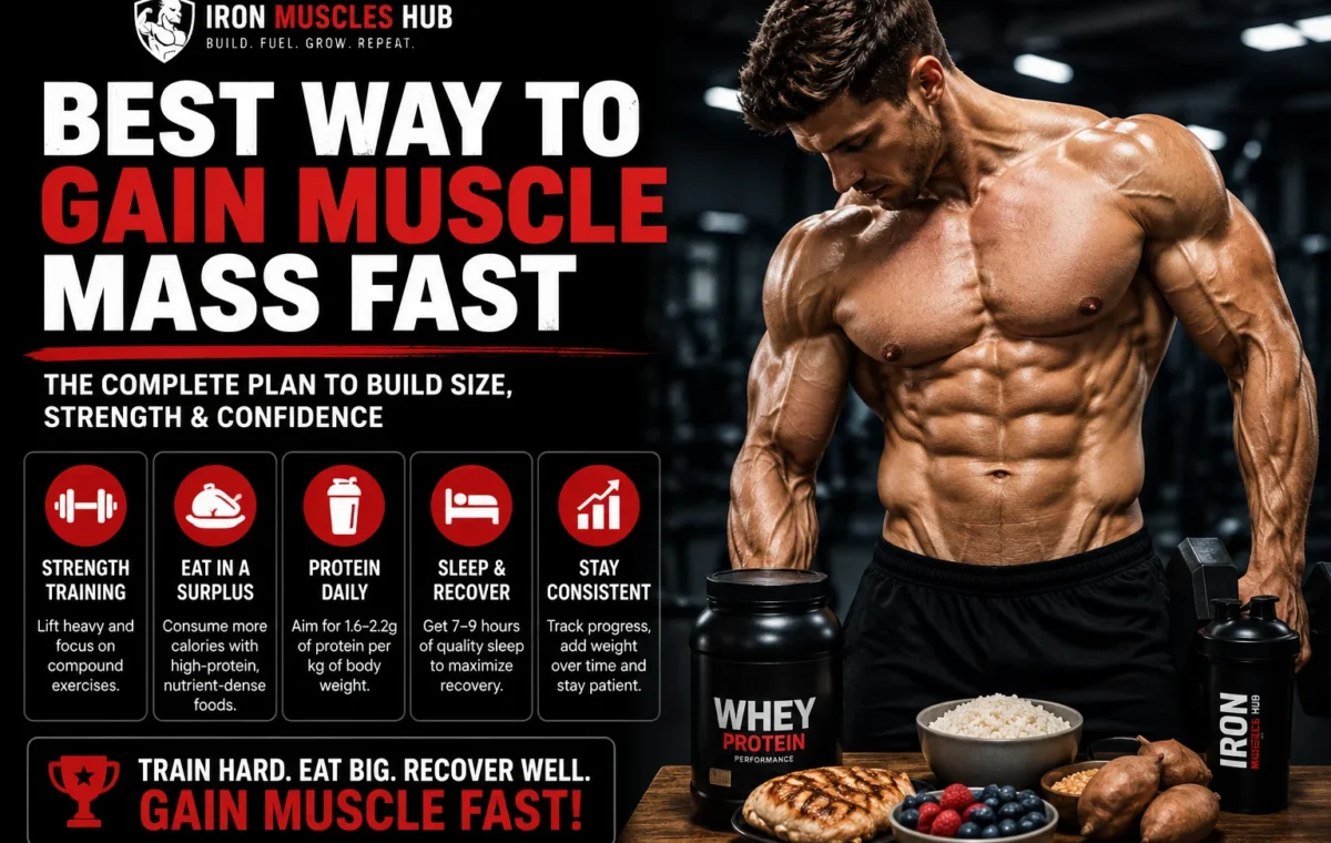 Best Way to Gain Muscle Mass Fast (2026 Beginner’s Guide)