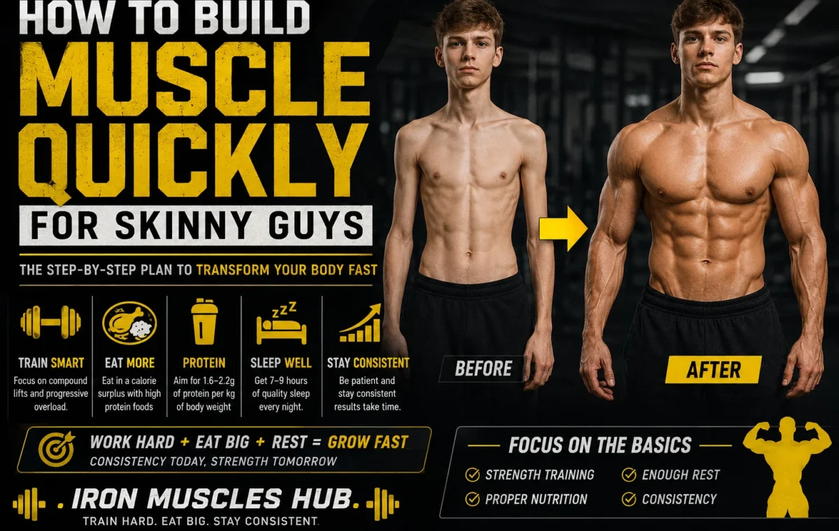 How to Build Muscle Quickly for Skinny Guys (2026)