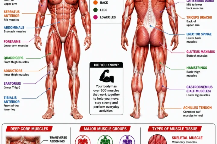 Muscular System Diagram: The best  Major Muscles Explained 2026