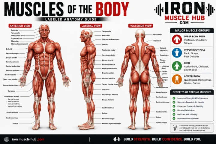 Muscles of the Body Labeled: The best Complete Guide 2026