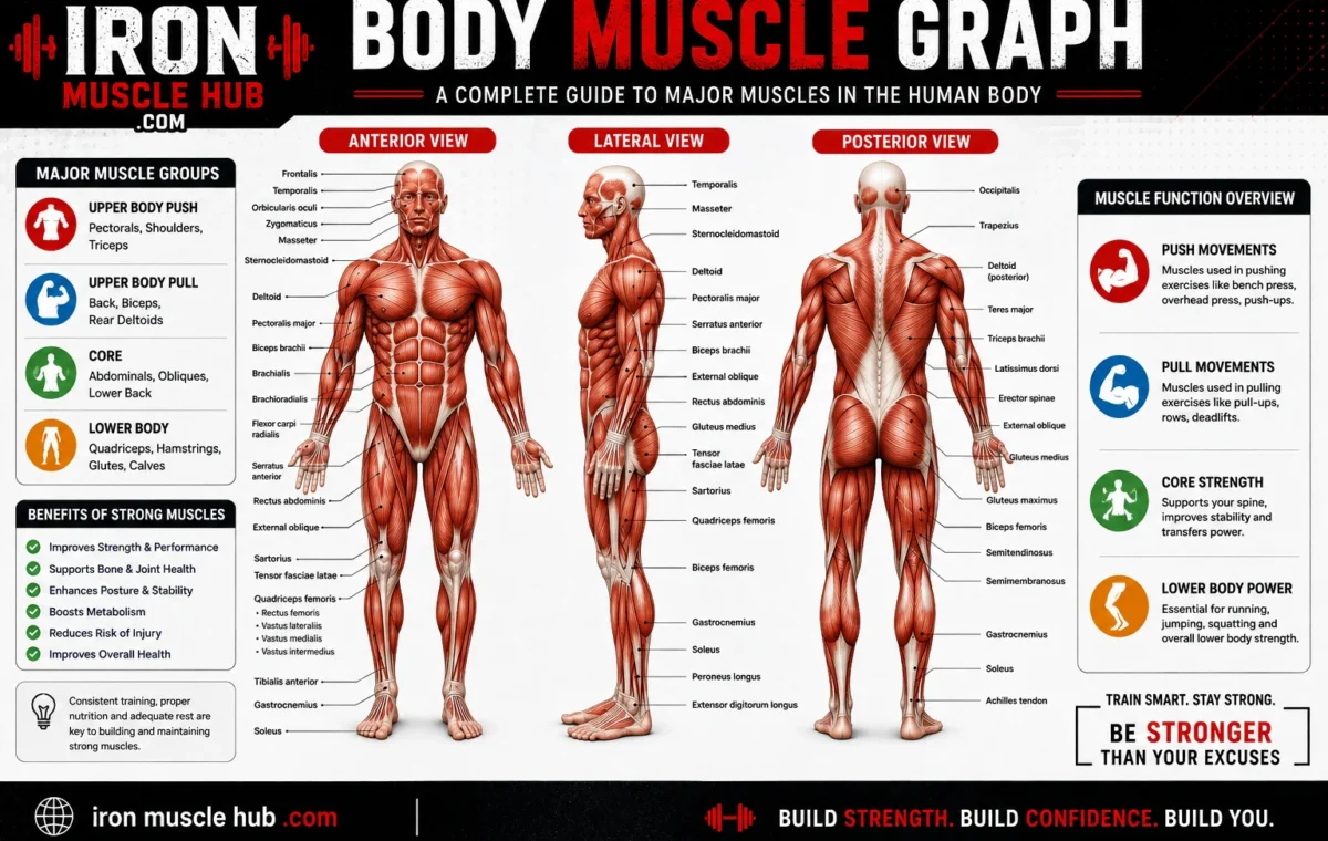 Body Muscle Graph: The best Simple Human Muscle Chart Guide 2026