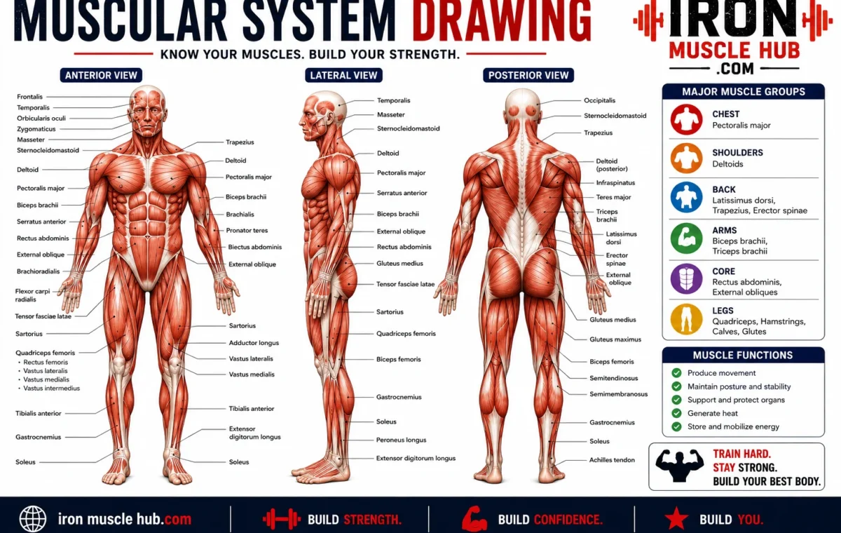 Muscular System Drawing: Easy Anatomy Guide 2026