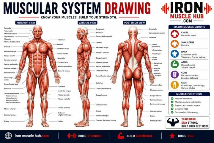 Muscular System Drawing: Easy Anatomy Guide 2026