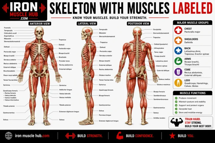 Skeleton With Muscles Labeled: Easy Anatomy Guide 2026