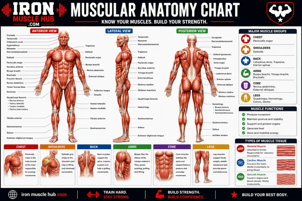 Muscular Anatomy Chart