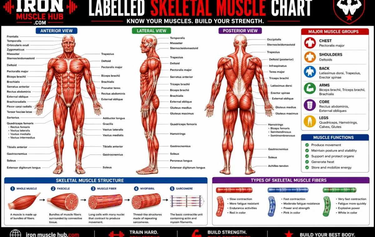 Label Skeletal Muscle: Best Parts, Structure & Functions 2026