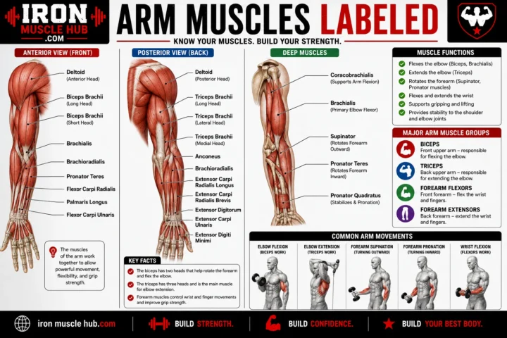 Arm Muscle Labeled: Best Names, Locations & Functions 2026