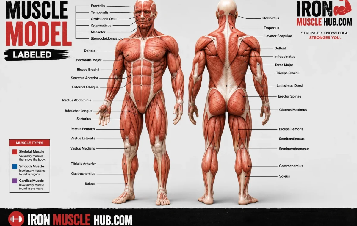 Muscle Model Labeled: Best Ultimate Guide to Major Muscles 2026