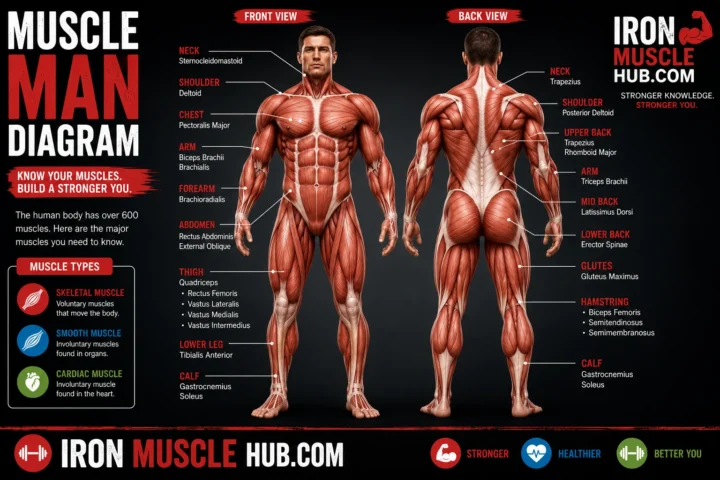 Muscle Man Diagram: Best Major Muscles Explained 2026