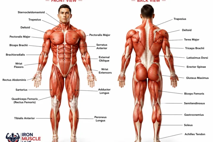 Muscle Man Labeled: The best Major Muscles Explained 2026