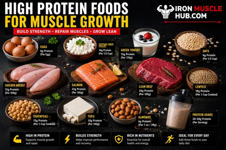 High Protein Foods for Muscle Growth: 20 Best Picks