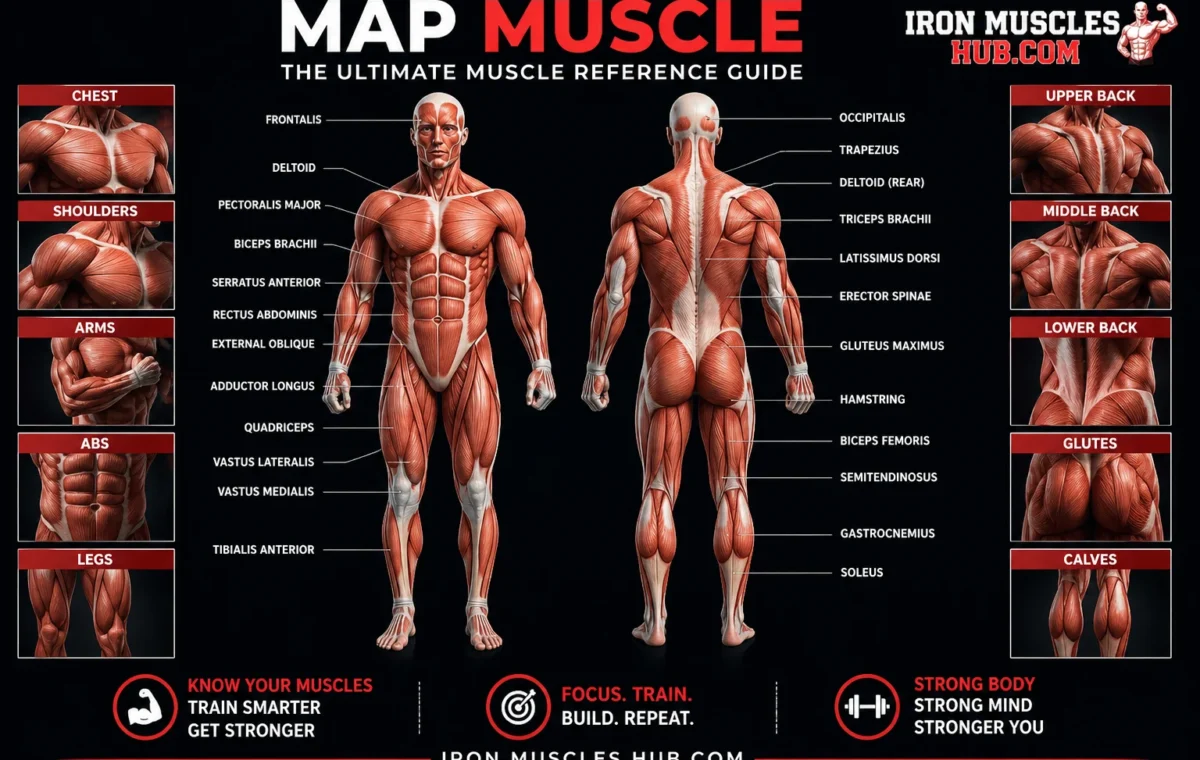 Map Muscle: Best Beginner’s Guide to Muscle Groups 2026
