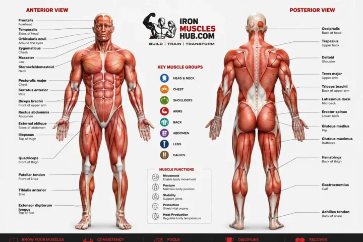 Anatomy Chart Muscles: Amazing Major Muscles Labeled 2026