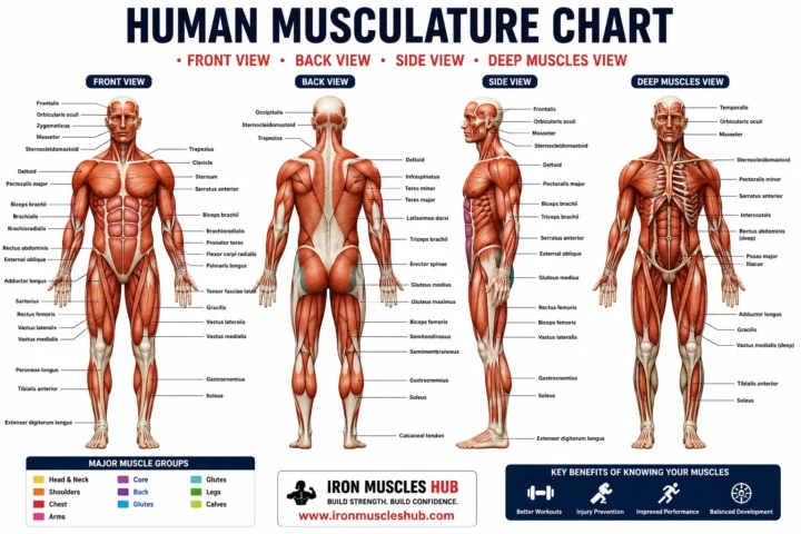 Human Musculature Chart: Amazing Major Muscles Explained 2026
