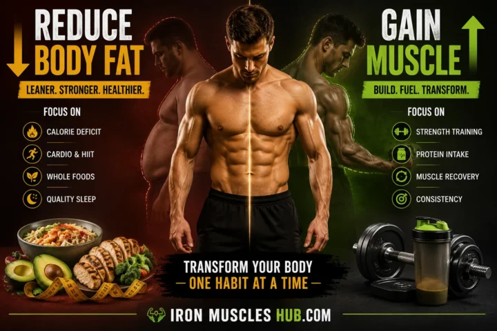 How to Reduce Body Fat Gain Muscle Naturally 2026