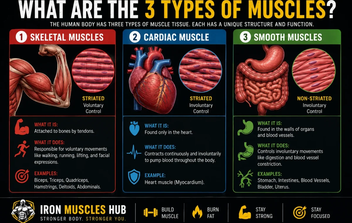 What Are the 3 Types of Muscles? Best Simple Guide (2026)