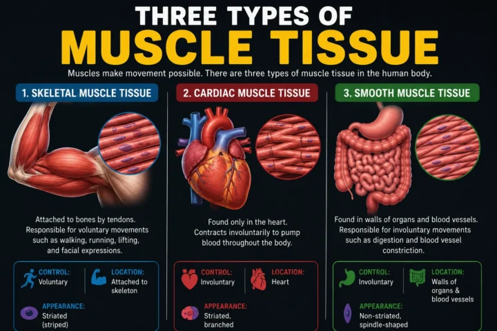 Three Types of Muscle Tissue Explained: Best Complete Beginner’s Guide (2026)