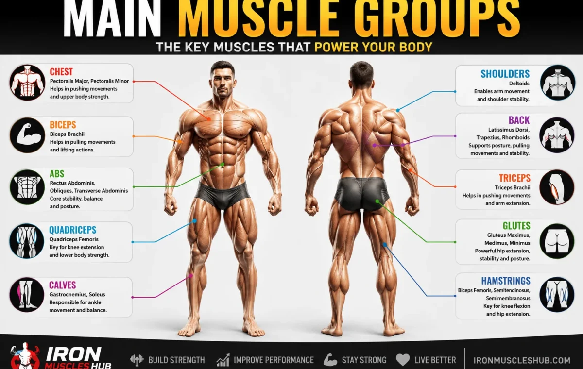 Main Muscle Groups: Best Complete Beginner Guide 2026