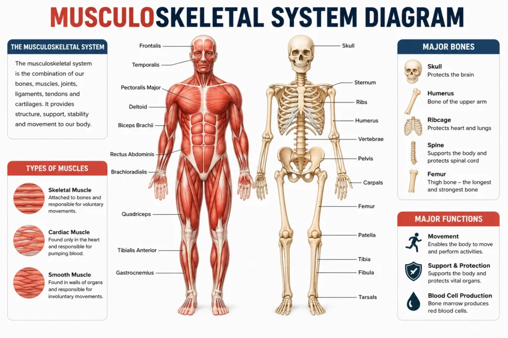 musculoskeletal system diagram