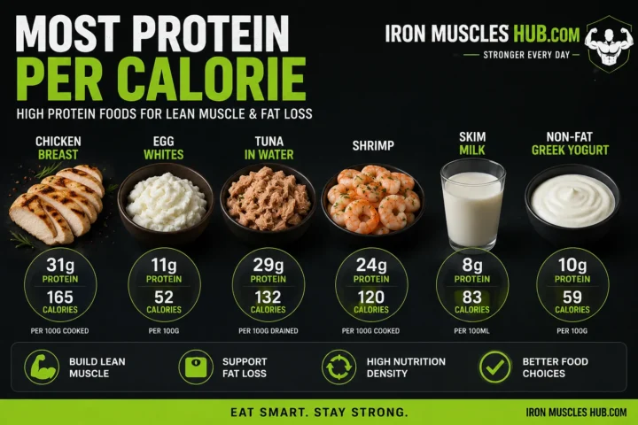 Most Protein Per Calorie: 15 Best Foods 2026
